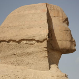 why are the noses missing from Egyptian statues. The sphinx at Giza