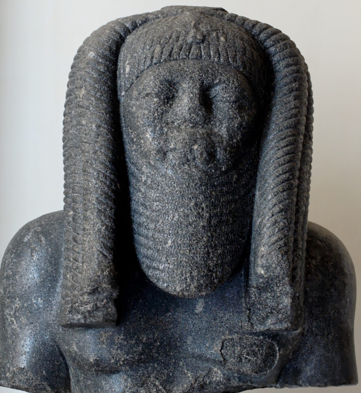 A curious statue of a Kemite King
