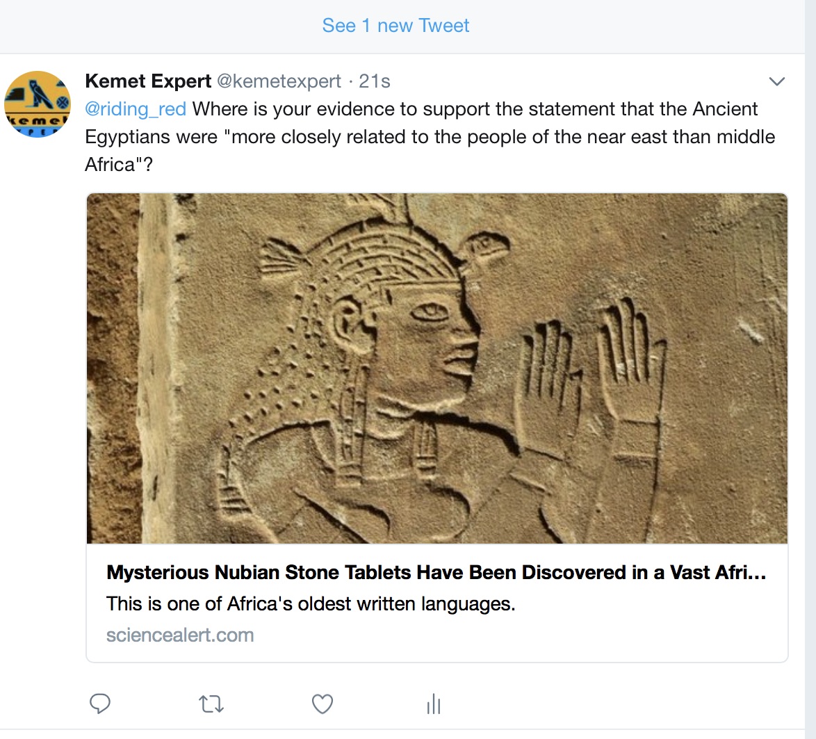 “Science” Alert claim that Ancient Egypt is non-African